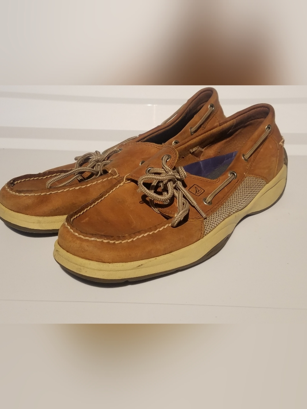 Men Sperry Top Sider Brown Shoes Size 12